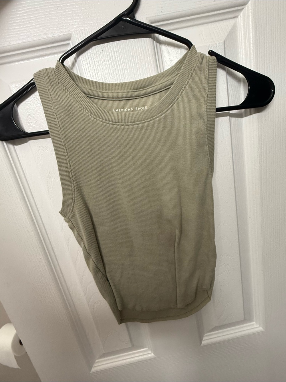 American Eagle Outfitters Olive Green Ribbed Tank